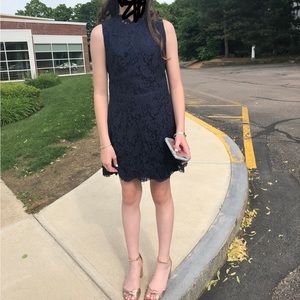 Navy blue lace dress